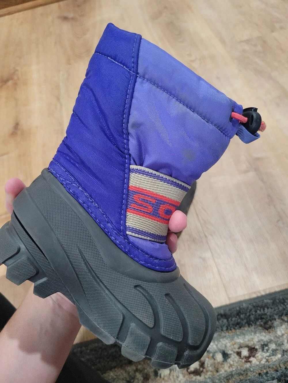 Sorel Kids Blue and Black Waterproof Insulated Winter Boots